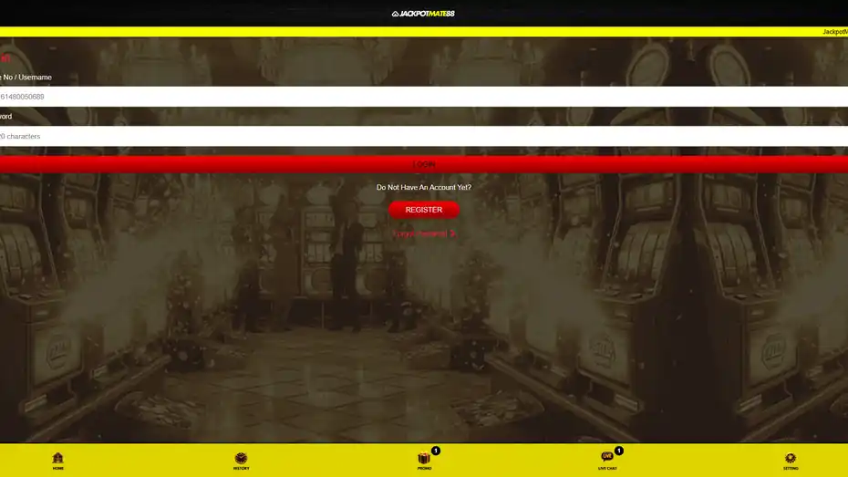 Jackpotmate88 Login